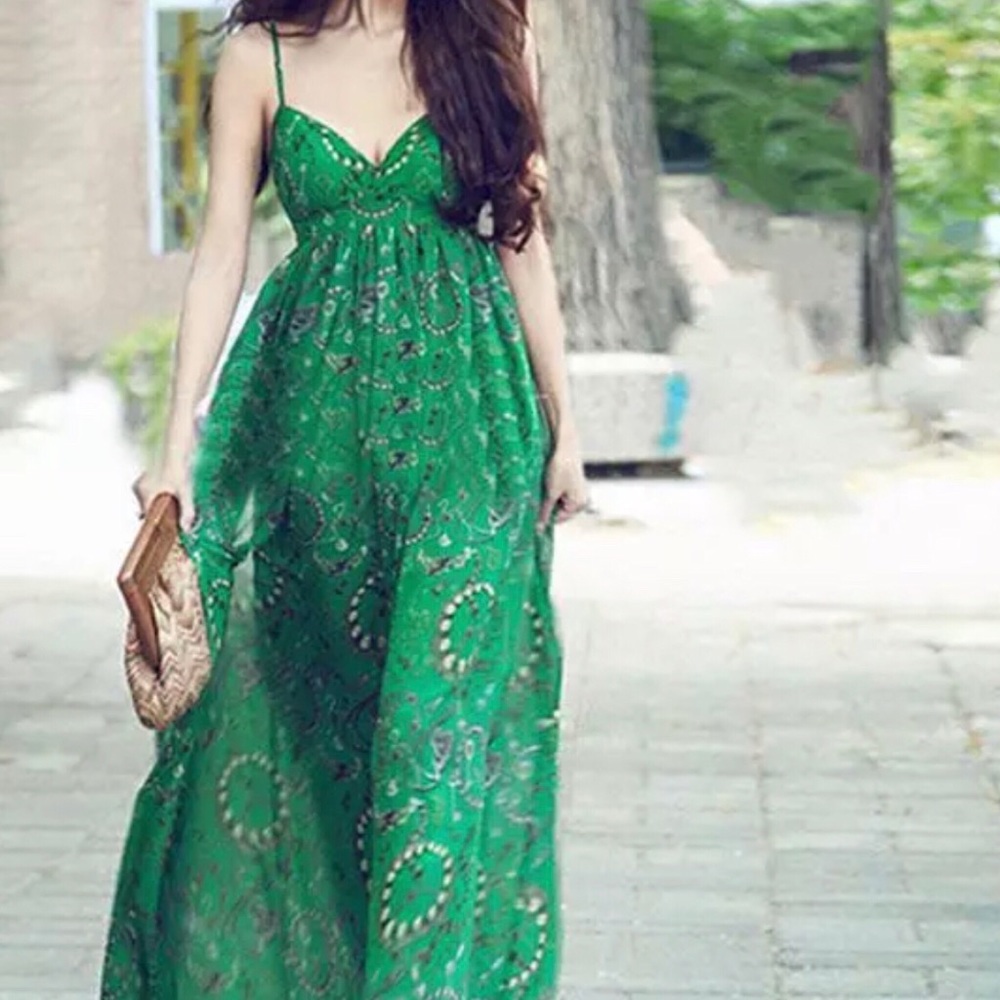 Boho Chiffon Maxi Dress - Picture 4 of 5